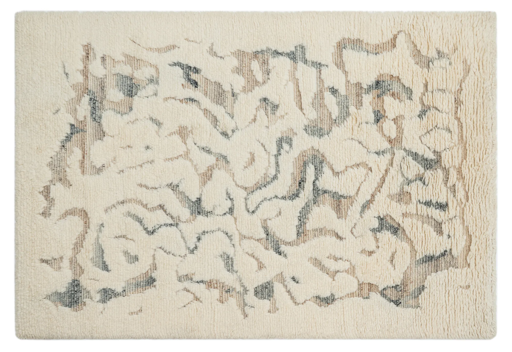 Morr, a hand-knotted New Zealand wool rug by Exellica Home
