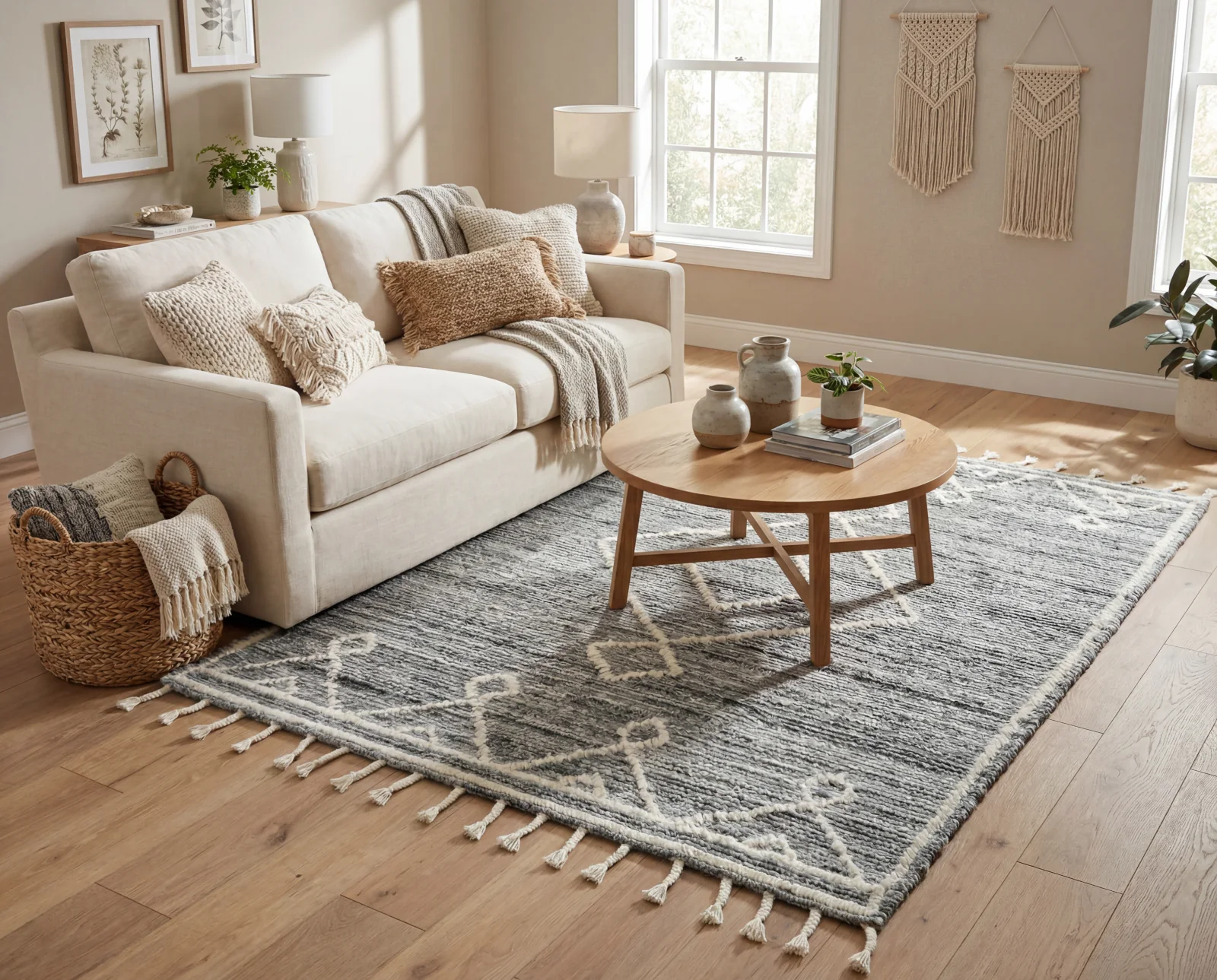 Riven, a hand-knotted wool rug by Exellica Home