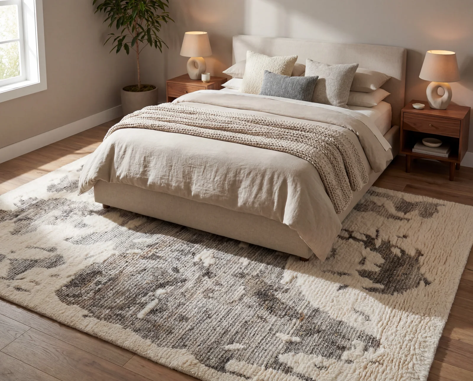 Vael, a hand-knotted wool rug by Exellica Home